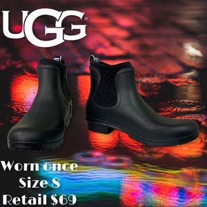 UGG Chevonne chelsea wellies in black